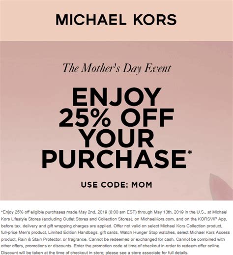 michael kors usa promo code|michael kors discount codes.